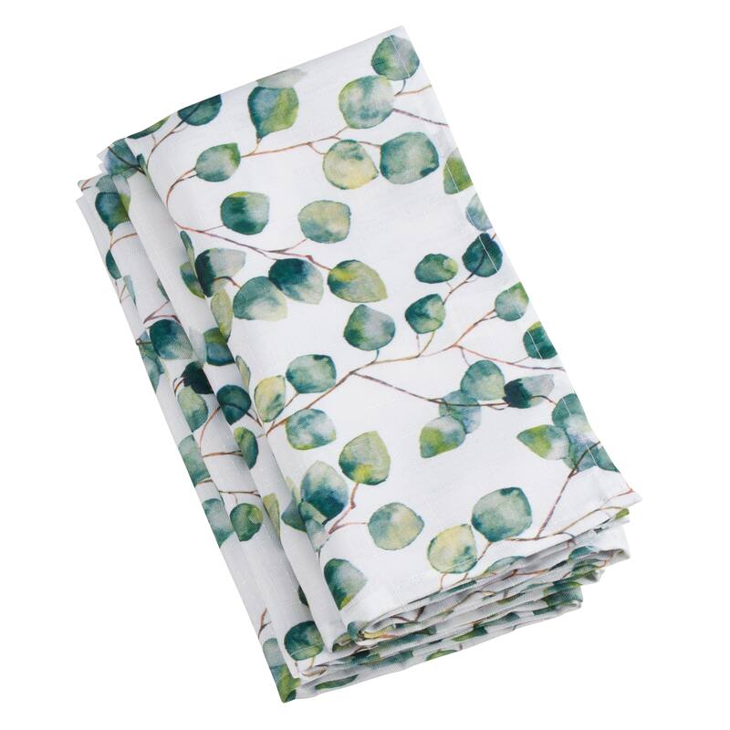 Eucalyptus Leaf Design Napkins (Set of 12)