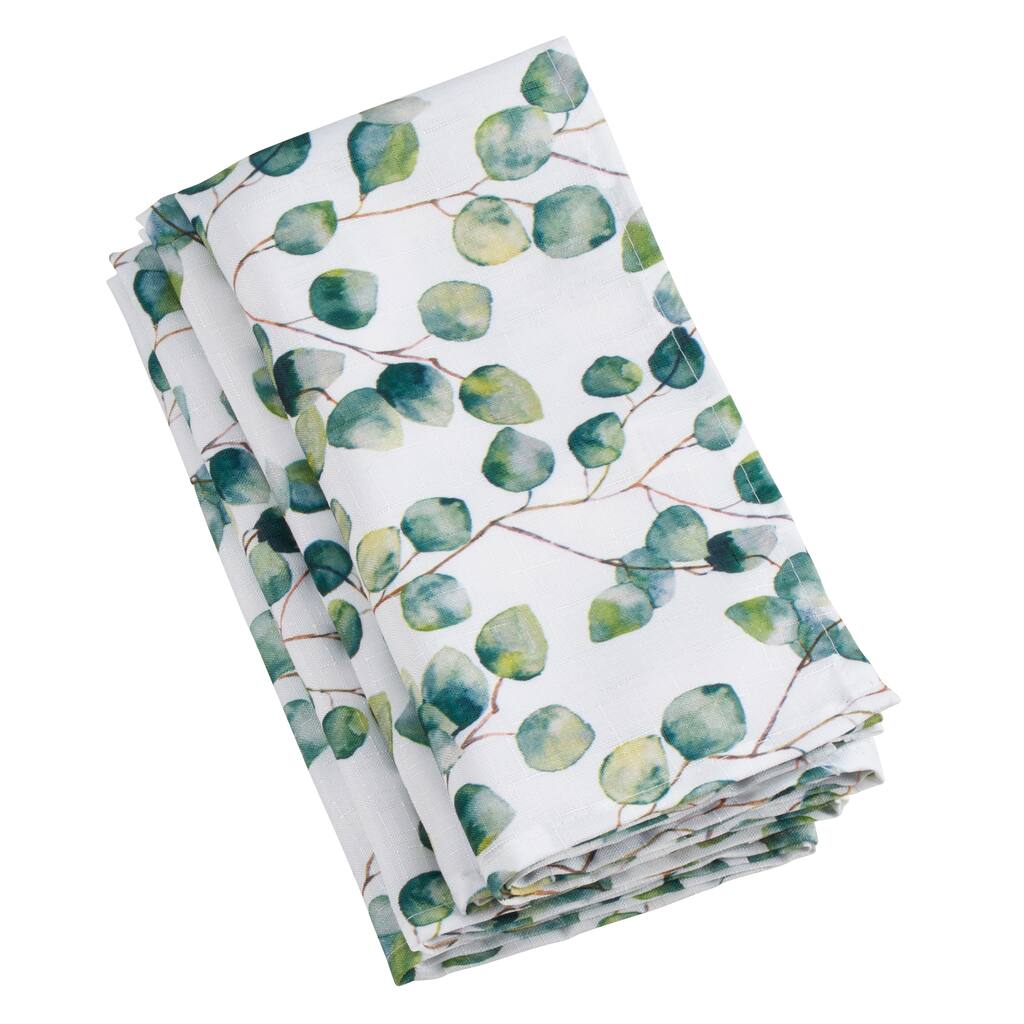 Eucalyptus Leaf Design Napkins (Set of 12)