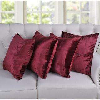 Velvet Decorative Throw Pillow Cover Burgundy Velvet Throw Pillows Burgundy