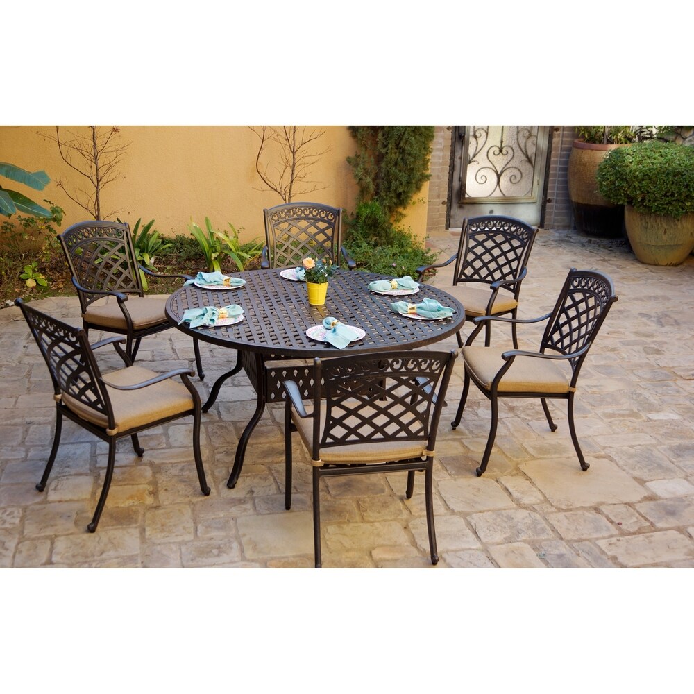 Buy Size 7 Piece Sets Aluminum Outdoor Dining Sets Online At