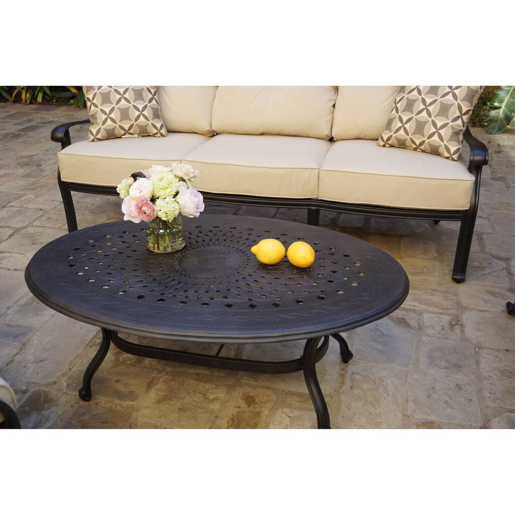 46 x 31 Inch Egg Shape Coffee Table