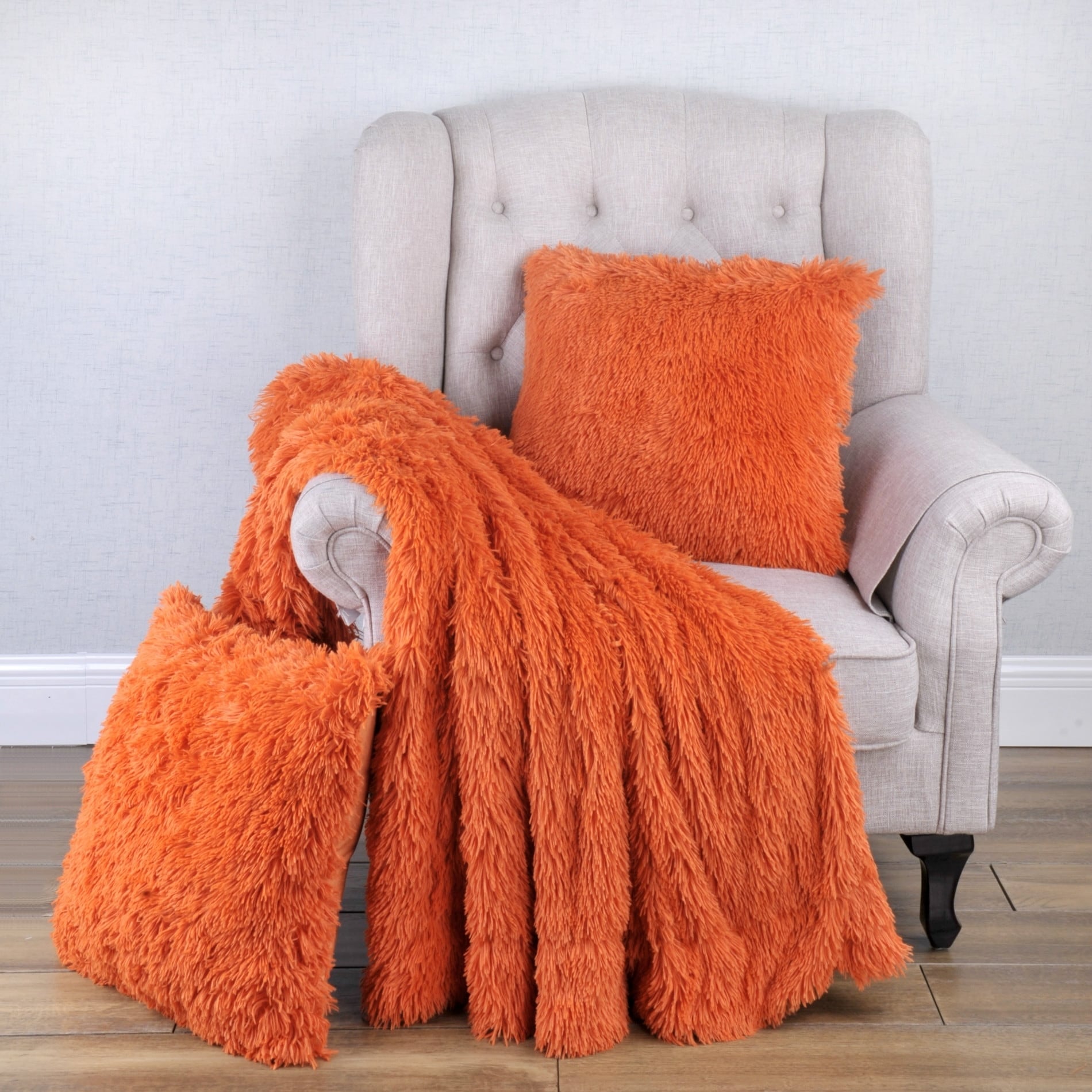 Porch Den Halsted Shaggy Faux Fur 3 Piece Throw And Pillow Shell Set On Sale Overstock 27326511 Porch Den Halsted Shaggy Faux Fur 3 Piece Throw And Pillow Shell Set On Sale Overstock 27326511