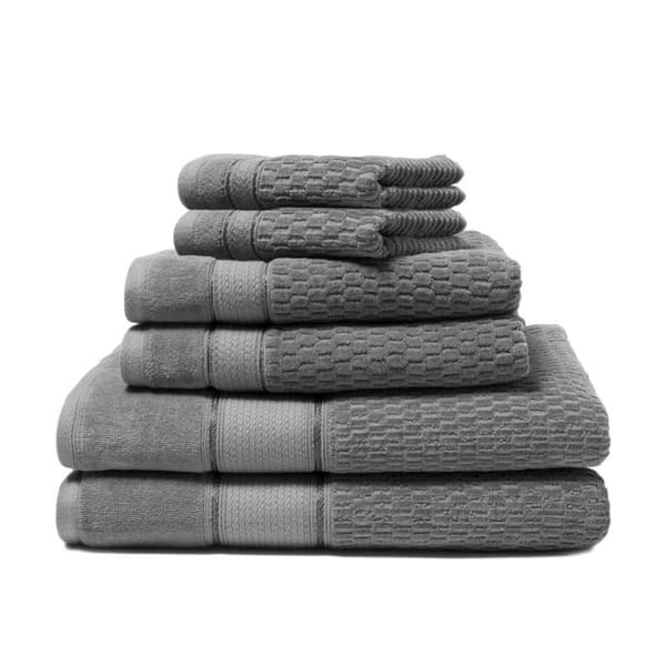 Royale 6 Piece 100 Percent Turkish Cotton Bath Towel Set Overstock 27326558