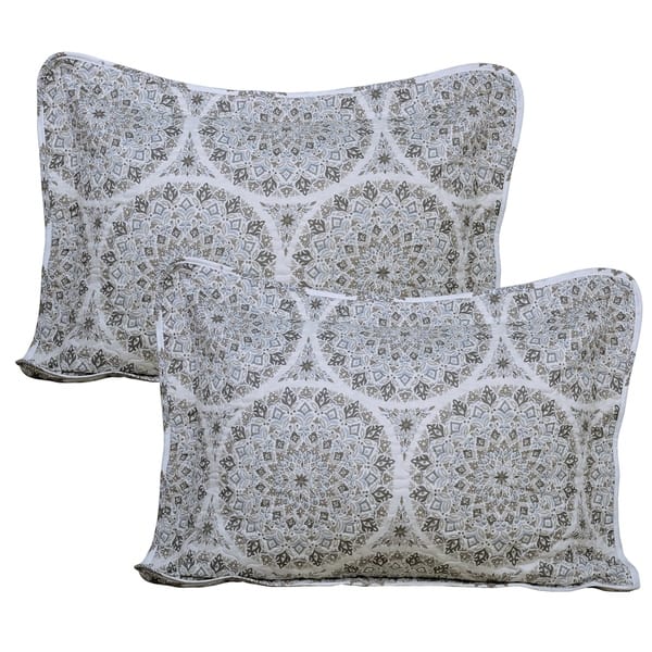 Serenta Medallion 5 Piece Reversible Quilt Comforter Set Overstock 27326736