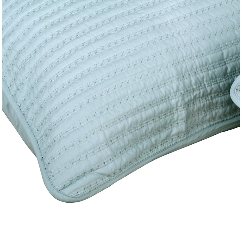 Serenta Brockton Quilted Pillow Sham Case 2 Piece Set
