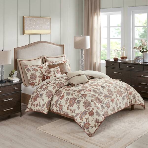 Shop Madison Park Signature Wentworth Red Jacquard Oversized