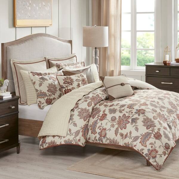 Shop Madison Park Signature Wentworth Red Jacquard Oversized