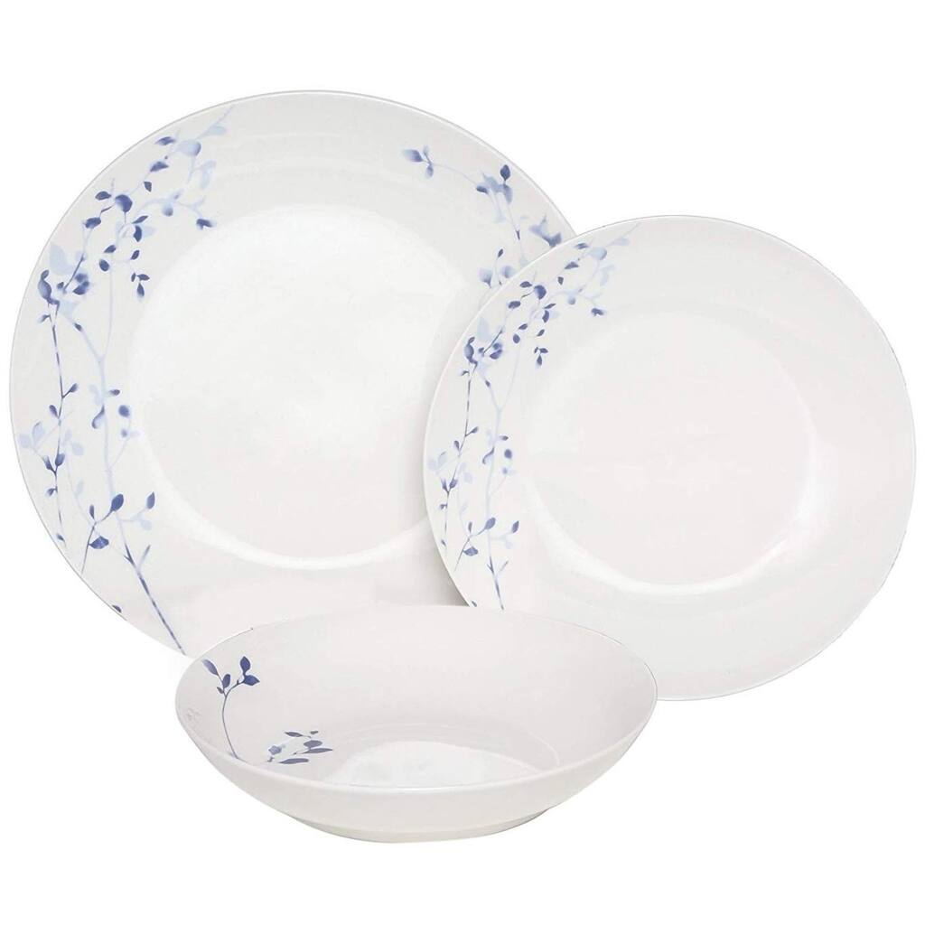 Melange Indigo Garden Porcelain 18-piece Dinner Set