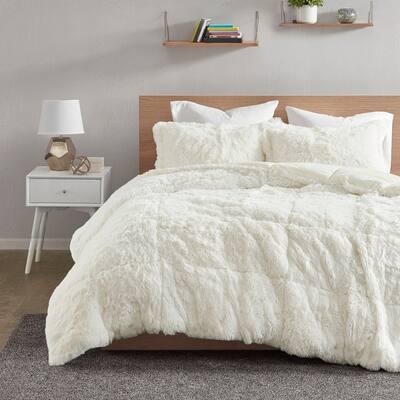 Off White Faux Fur Comforter Sets Find Great Bedding Deals