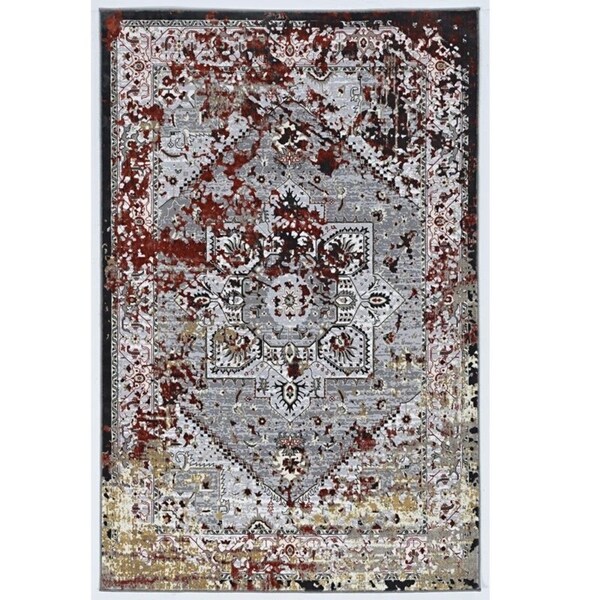 Society Harlow Grey Area Rug - 5' x 7'6