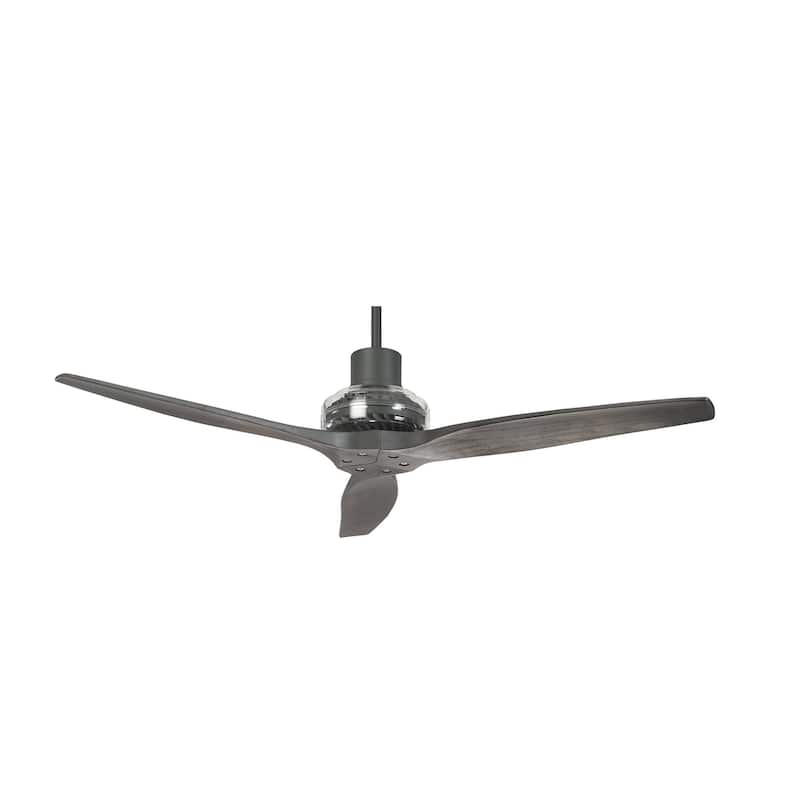 Carson Carrington Idala 52-inch Graphite Motor Indoor/ Outdoor Ceiling Fan - 52" - Graphite Motor/Brown Blade