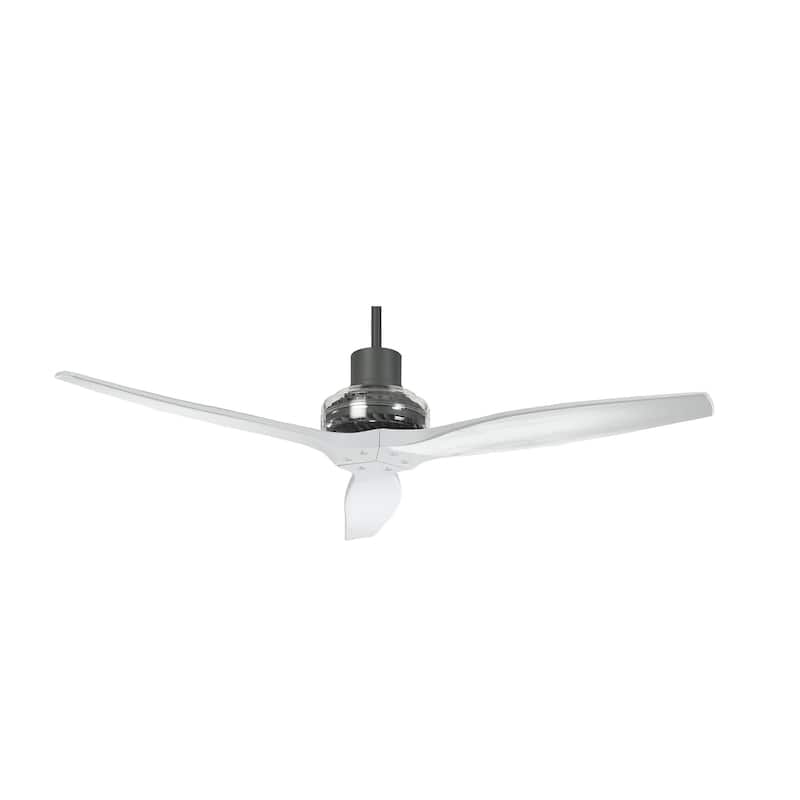 Carson Carrington Idala 52-inch Graphite Motor Indoor/ Outdoor Ceiling Fan - 52" - White Blade/Graphite Motor