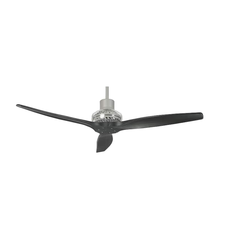 Carson Carrington Idala 52-inch Indoor/ Outdoor Ceiling Fan - 52" - Black Blade/Grey Motor