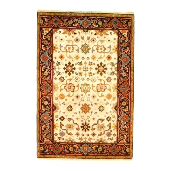 Pasargad NY Mahal Design Hand Knotted Rug - 4' X 6' - 4' X 6'