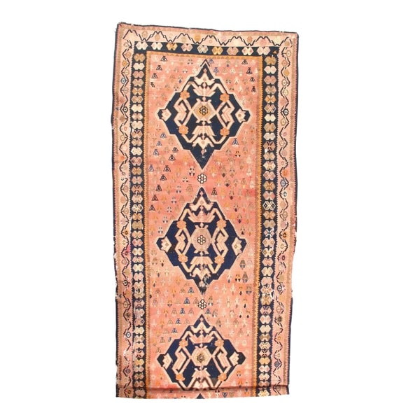 Pasargad NY Antique Russian Kazak Kilim Lamb's Wool Rug - 6' x 9'10" - 6' x 9'10"