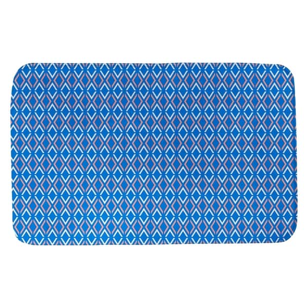 Katelyn Elizabeth Blue with Orange Arrow Diamonds Bath Mat Bed Bath & Beyond 27335675