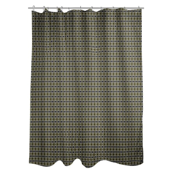 black and yellow shower curtain