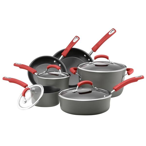 Shop Rachael Ray Hard Anodized 14 Piece Cookware Set Gray With