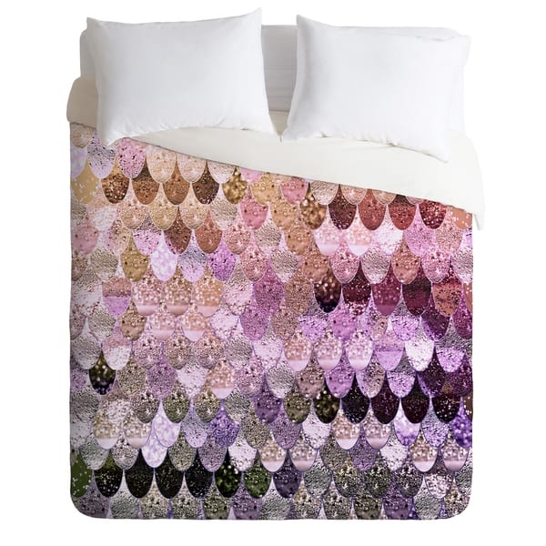 Shop Deny Designs Mermaid Scales Purple Duvet Cover Set 5 Piece