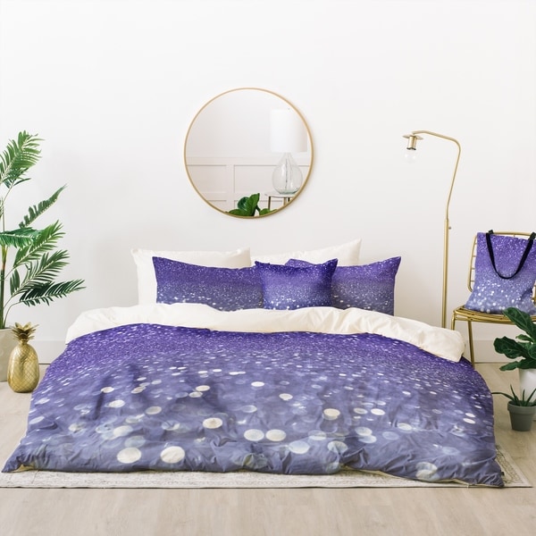 Deny Designs Violet Sparkle Duvet Cover Set (5 Piece Set). Opens flyout.
