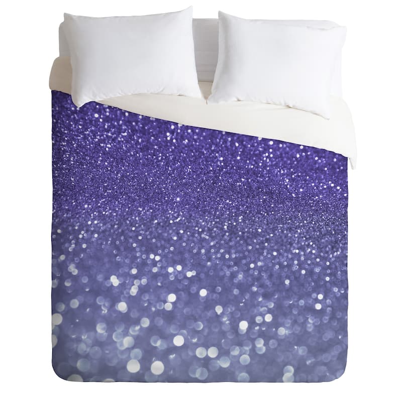 Deny Designs Violet Sparkle Duvet Cover Set (5 Piece Set)