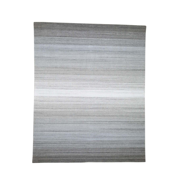 Shahbanu Rugs Pure Wool Grass Design Hand-Loomed Oriental Rug (8'0" x 10'0") - 8'0" x 10'0"