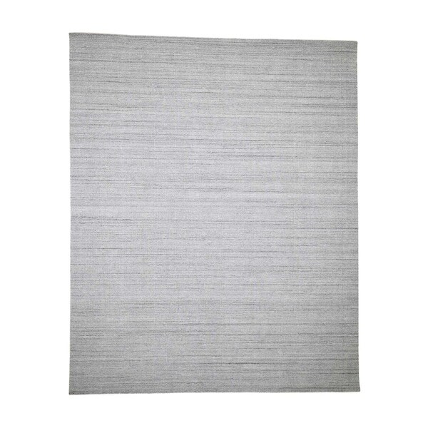 Shahbanu Rugs Pure Wool Grass Design Hand-Loomed Oriental Rug (8'0" x 9'10") - 8'0" x 9'10"