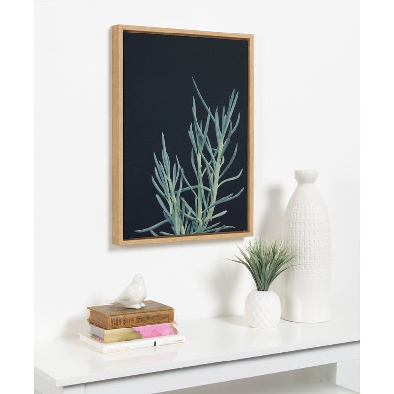 Kate and Laurel Sylvie Succulent 16 Framed Canvas by F2 Images