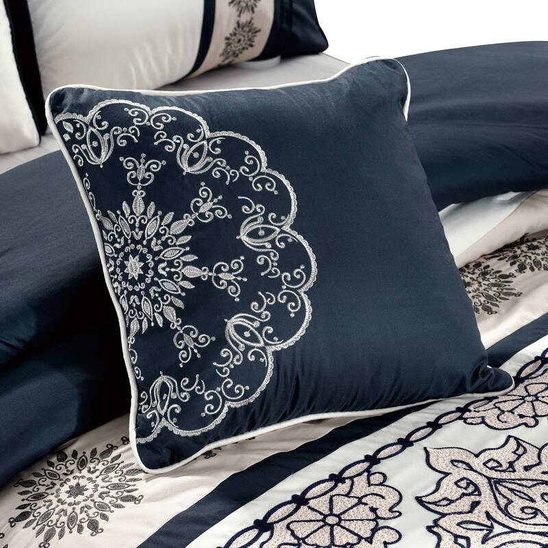 Gracewood Hollow Heco 7-piece Embroidered Comforter Set