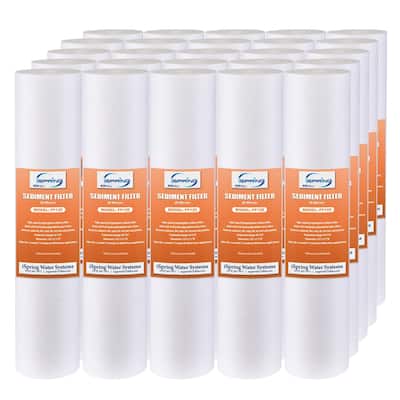 iSpring FP120X25 20micron Universal Sediment Filter Cartridges 25-Pack