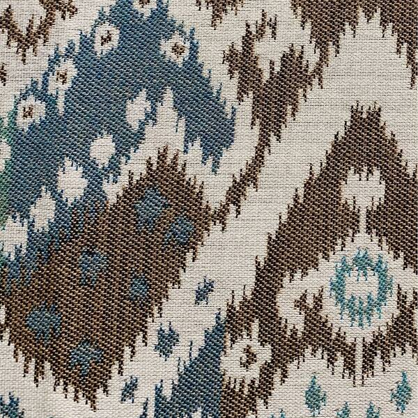 Shop Plutus Shoshone Valley Blue Brown Ikat Luxury Outdoor Indoor