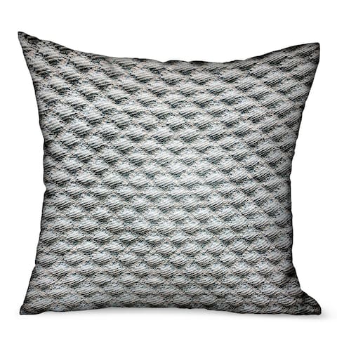 Plutus Victorian Charm Blue Dobby Luxury Outdoor/Indoor Decorative Throw Pillow