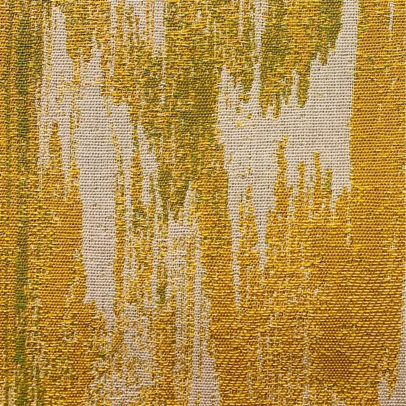 Plutus Saffron Love Yellow Ikat Luxury Outdoor/Indoor Decorative Throw Pillow
