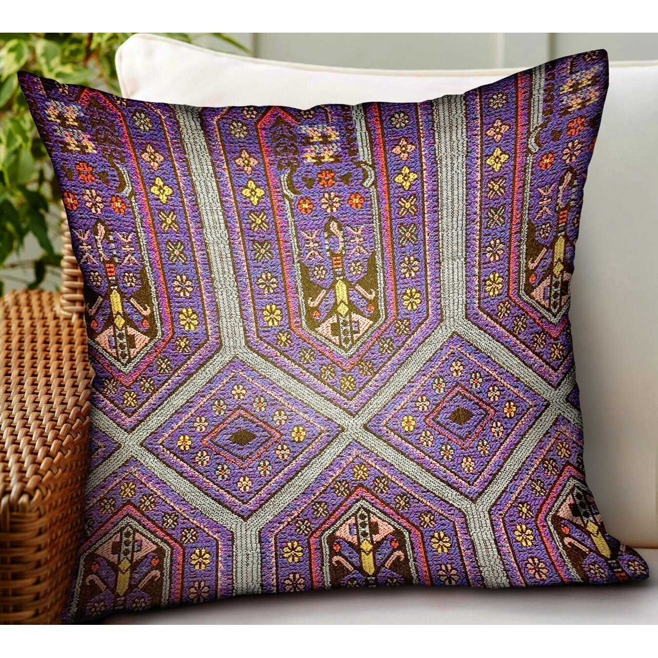 purple outdoor throw pillows