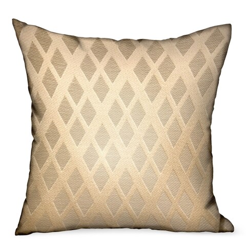 Plutus Diamond Cascade Brown Geometric Luxury Outdoor Decorative Throw Pillow
