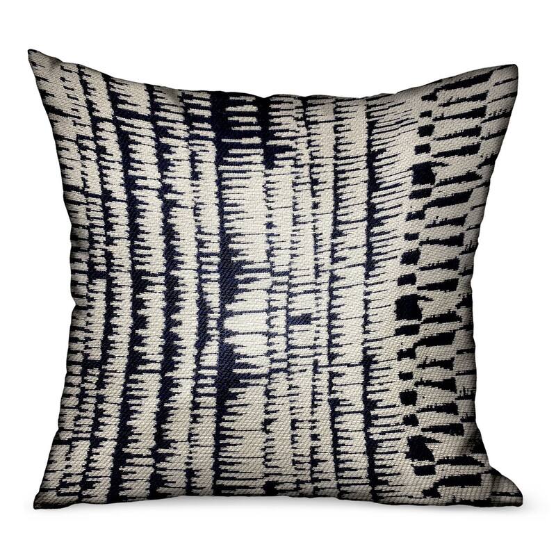 Plutus Radiant Beryl Blue Abstract Luxury Outdoor/Indoor Decorative Throw Pillow - Double sided 16" x 16"