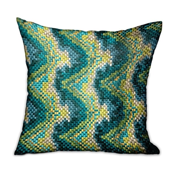 Plutus Montage Haven Green Geometric Luxury Decorative Throw Pillow