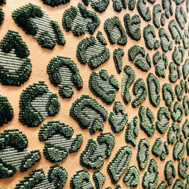 Plutus Jade Velvet Cheetah Green Animal Motif Luxury Decorative Throw Pillow