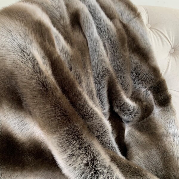 Chinchilla faux fur discount blanket