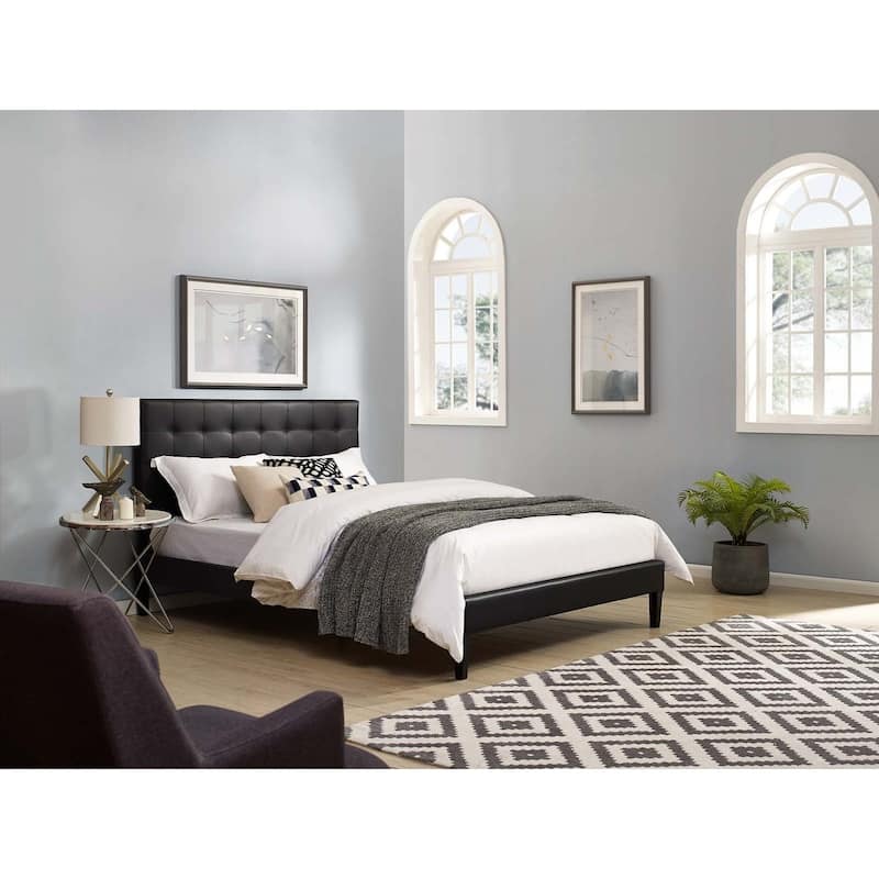 Copper Grove Vodice Faux Leather Upholstered Tufted Headboard
