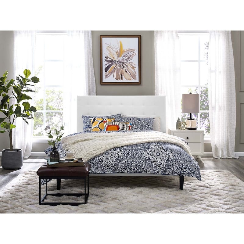 Copper Grove Vodice Faux Leather Upholstered Tufted Headboard