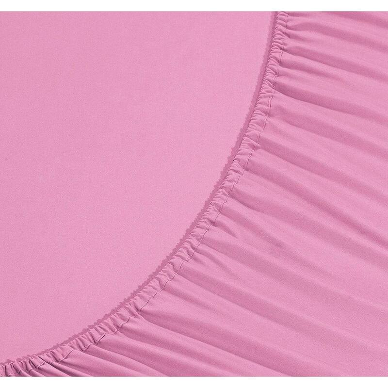Elegant Comfort 4-Piece Cozy Soft 3-Line Bed Sheet Set with Deep Pockets