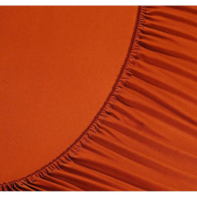 Elegant Comfort 4-Piece Cozy Soft 3-Line Bed Sheet Set with Deep Pockets