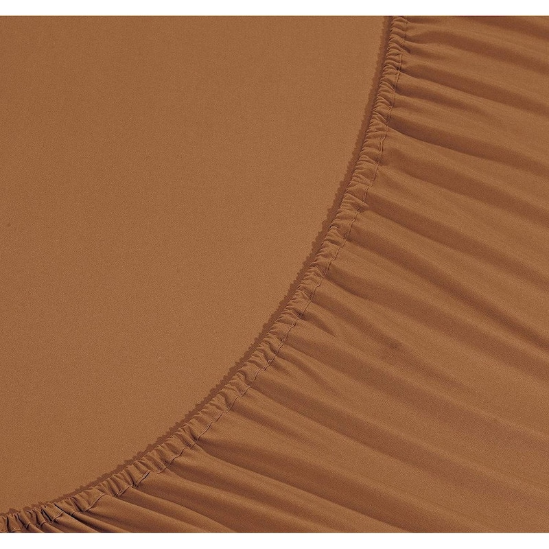 Elegant Comfort 4-Piece Cozy Soft 3-Line Bed Sheet Set with Deep Pockets