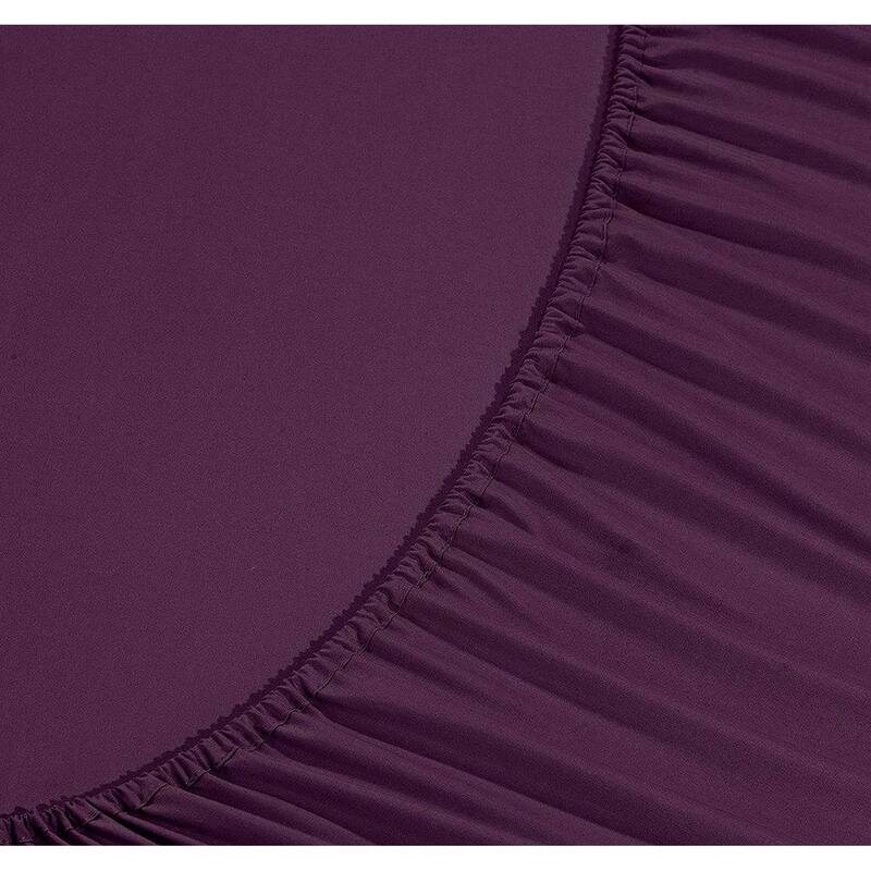 Elegant Comfort 4-Piece Cozy Soft 3-Line Bed Sheet Set with Deep Pockets