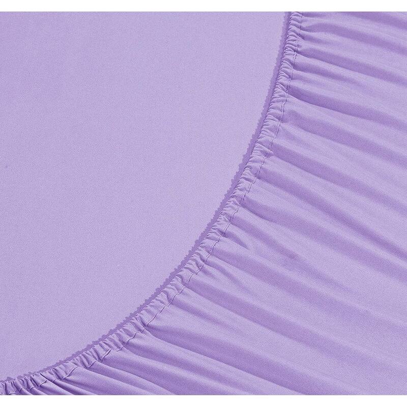 Elegant Comfort 4-Piece Cozy Soft 3-Line Bed Sheet Set with Deep Pockets