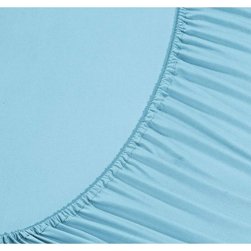 Elegant Comfort 4-Piece Cozy Soft 3-Line Bed Sheet Set with Deep Pockets
