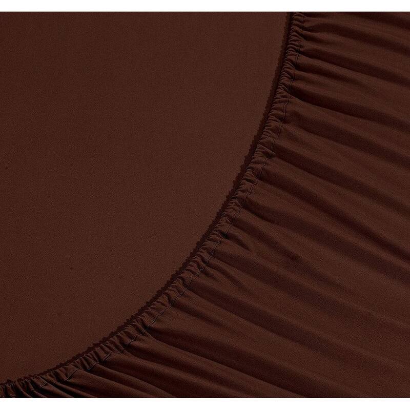 Elegant Comfort 4-Piece Cozy Soft 3-Line Bed Sheet Set with Deep Pockets