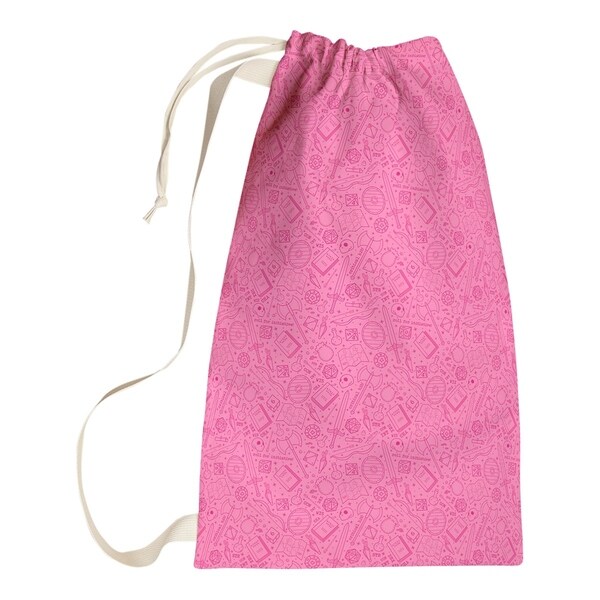 Katelyn Elizabeth Pink RPG Pattern Laundry Bag