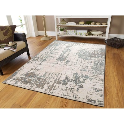Porch & Den La Cassel Distressed Ivory Area Rug